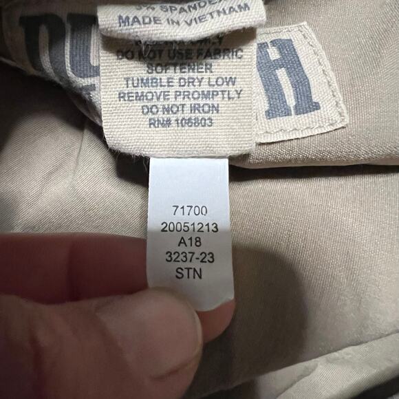 Duluth Trading Pants Mens Large DuluthFlex Dry On The Fly Cargo Light Brown - Picture 7 of 11